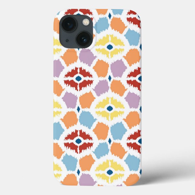 Färgfulla diamanter ikat geometric (Baksida)