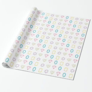 Färgfulla diamanter Mönster-omformning Pappra Presentpapper