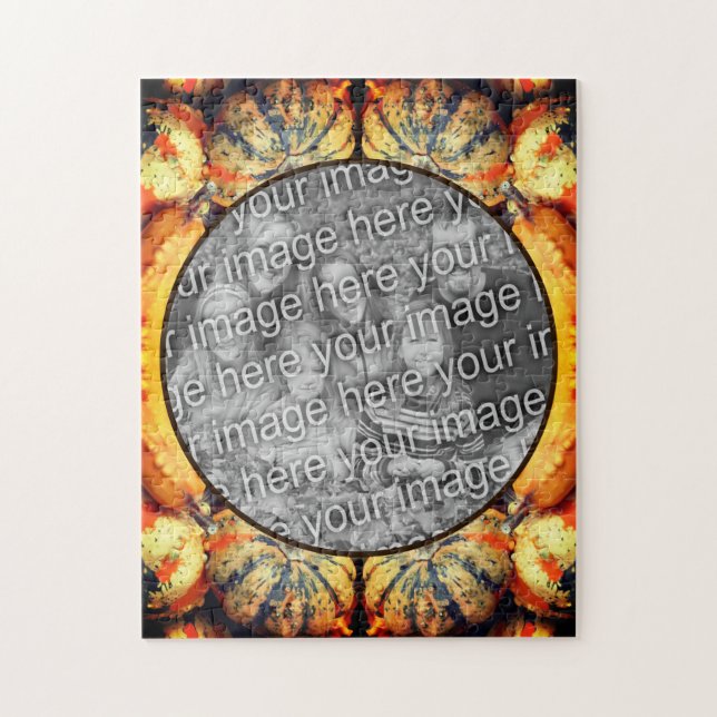 Färgfulla Finare Gourds Ram Skapar ditt eget foto Pussel (Vertikal)