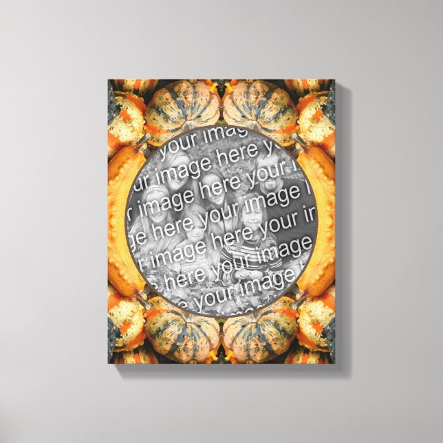 Färgfulla Finare Gourds Skapar ditt eget foto Canvastryck (Framsida)