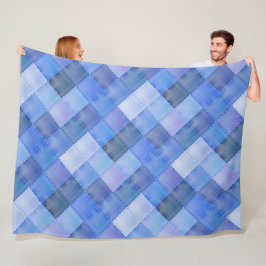 Färgfulla geometriska former mönster 41 fleecefilt