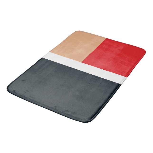 Färgfulla geometriska former mönster badrumsmatta (Vinklad)