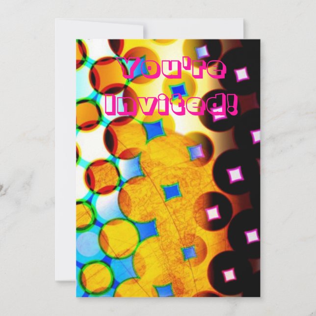 Färgfulla inbjudningar (Framsida)