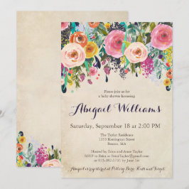 Färgfulla inbjudningar till babyvisningsprogram fö