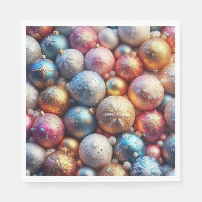 Färgfulla julservetter! pappersservett (Framsidan)