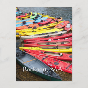 Färgfulla Kayaks i Rockport, MORSA Vykort