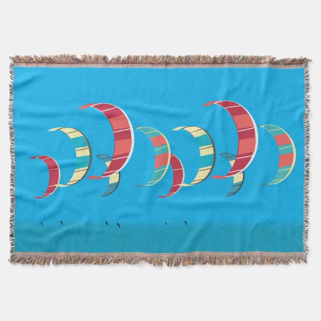 Färgfulla Kitecefing Kites Filt (Framsidan)
