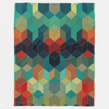 Färgfulla kuber Mönster Modern Mönster