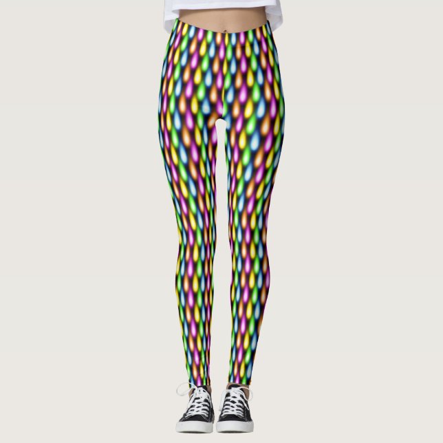 Färgfulla ljuseffekter leggings (Framsida)