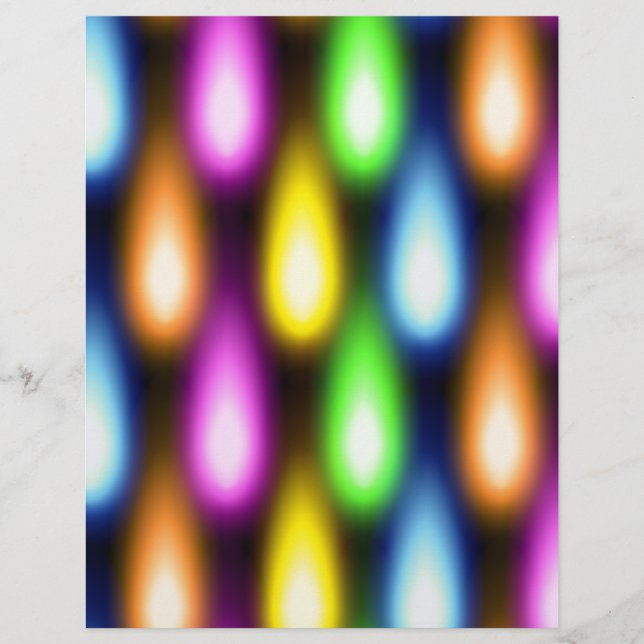 Färgfulla ljuseffekter reklamblad (Framsidan)