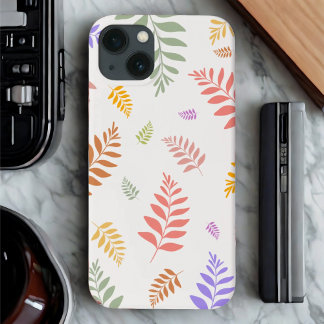 Färgfulla Löv iphone case - Naturens vibe, feta