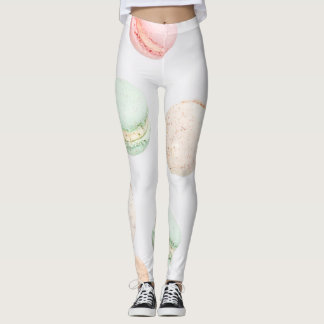Färgfulla makaroner: Sötblommande Mönster. Leggings