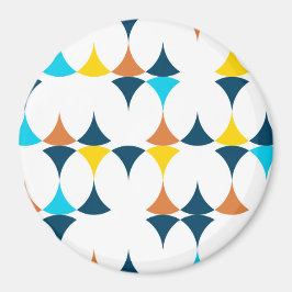 Färgfulla, moderna, coola, trendigets geometriska  magnet