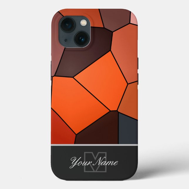 Färgfulla mosaikplattor med Monogram! Fodral-Mate  (Baksida)