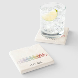 Färgfulla motorcyklar Låt oss Ride Underlägg Sten