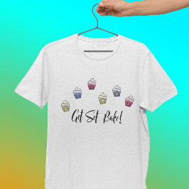 Färgfulla muffinsar får bakverk tee shirt