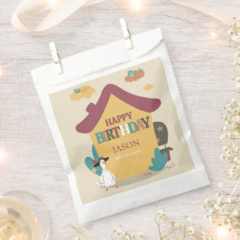 Färgfulla Mysiga Grattis på födelsedagen-favoritpå