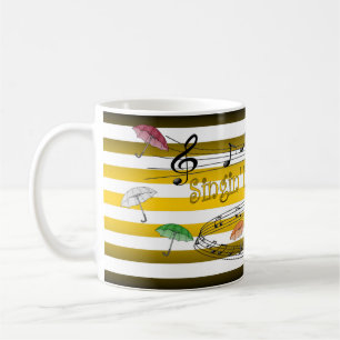 Färgfulla paraplyer ~ singin’ in rain ~ Musical Kaffemugg