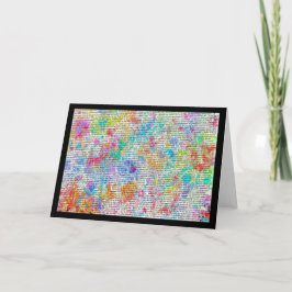 Färgfulla Ramblings-kort Kort