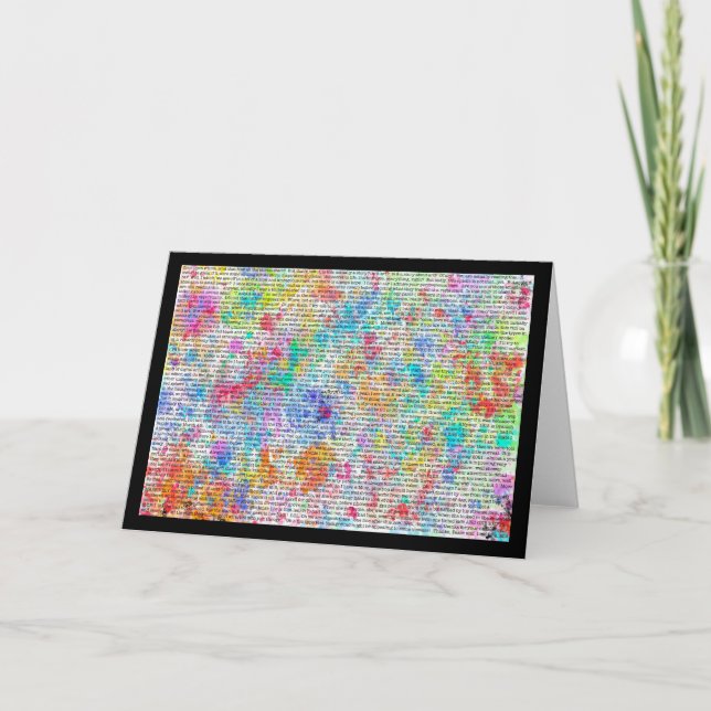 Färgfulla Ramblings-kort Kort (Framsida)