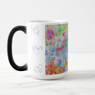 Färgfulla ramblings mugg
