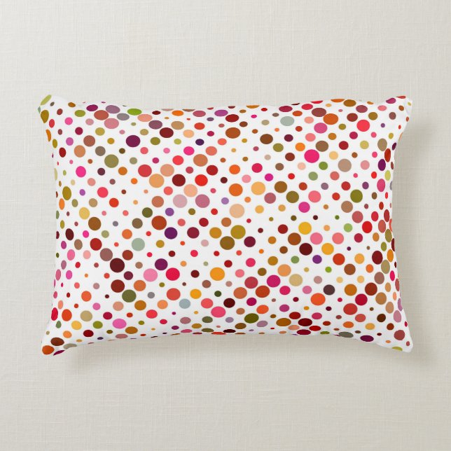 Färgfulla regnbågsdockor, Retro 70 s Prydnadskudde (Framsidan)