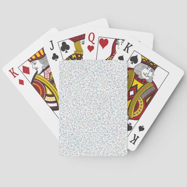 Färgfulla regnbågsfläckar, pekklade punkter casinokort (Baksidan)