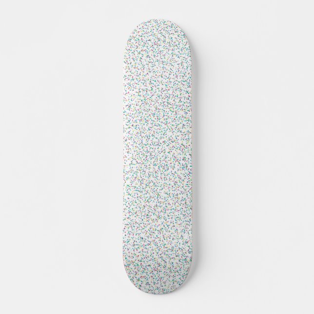 Färgfulla regnbågsfläckar, pekklade punkter mini skateboard bräda 18,5 cm (Framsida)