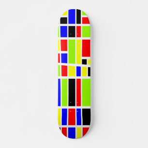 Färgfulla rektanglar 04-Old school Old School Skateboard Bräda 21,6 Cm