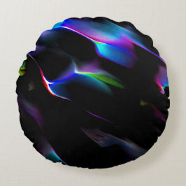 Färgfulla sanddyner under mörker under natten rund kudde