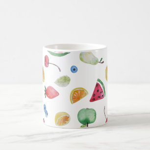 Färgfulla sommarfrukter kaffemugg