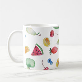 Färgfulla sommarfrukter kaffemugg