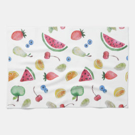 Färgfulla sommarfrukter kökshandduk