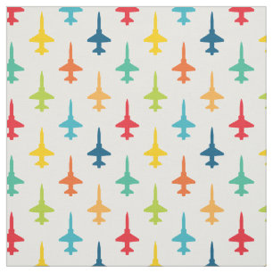 Färgfulla T-38 Talon Fighter Mönster Primaries Jet Tyg