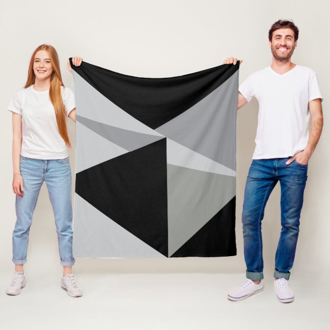 Färgfulla trianglar Mönster-design Fleecefilt (På plats)