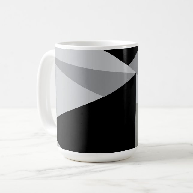 Färgfulla trianglar Mönster-design Kaffemugg (Framsida vänster)