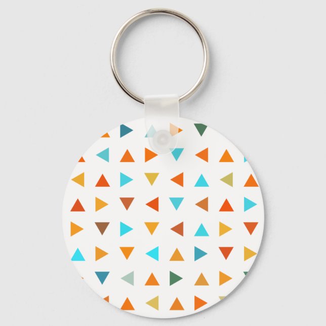 Färgfulla trianglar nyckelring (Framsida)