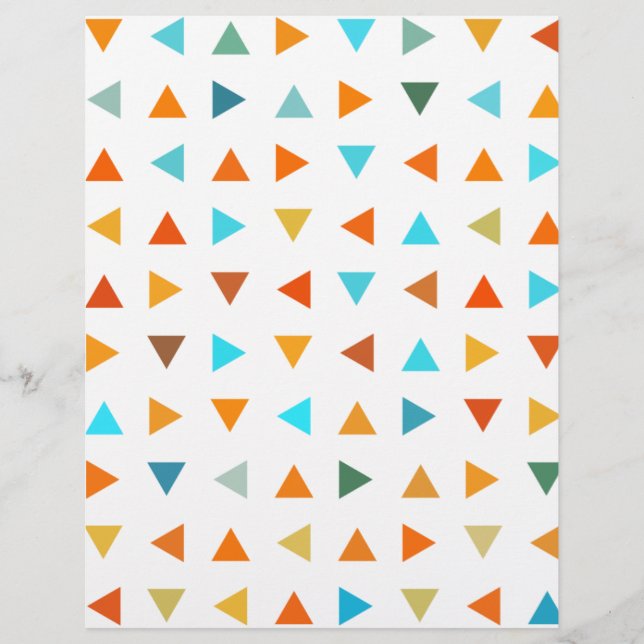 Färgfulla trianglar reklamblad (Framsidan)