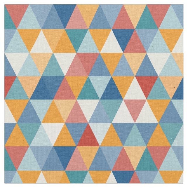 Färgfulla trianglar tyg (Närbild)