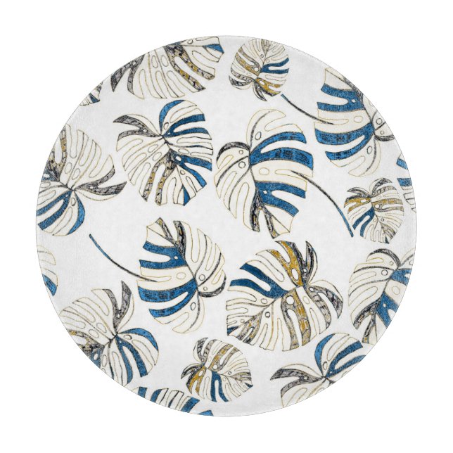 Färgfulla tropiska löv, moderna mönster. (Framsidan)