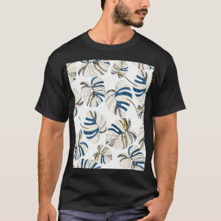 Färgfulla tropiska löv, moderna mönster. t shirt