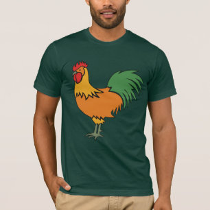 Färgfulla Tupp-skjortor och jacka Tee Shirt