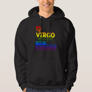 Färgfulla Våg Zodiac-egenskaper Hoodie
