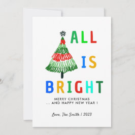 Färgfullt allt är en ljus jul julkort