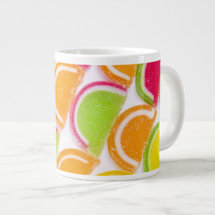 Färgfullt annat gelégodis jumbo mugg