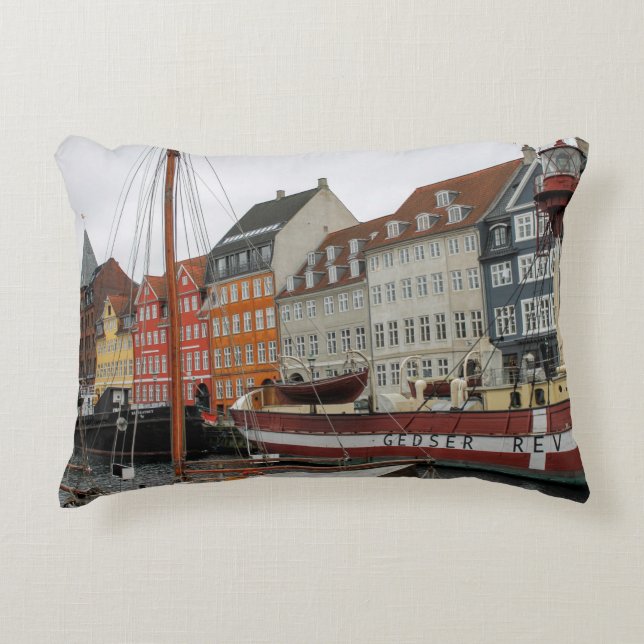 FÄRGFULLT BYGGNAD BÄST FLODEN PRYDNADSKUDDE (Framsidan)