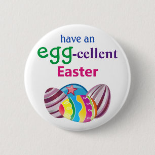 Färgfullt EGGcellent-Påskägg Knapp