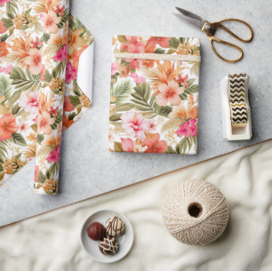 Färgfullt hawaiiskt Blommönster-ID1092 Presentpapper