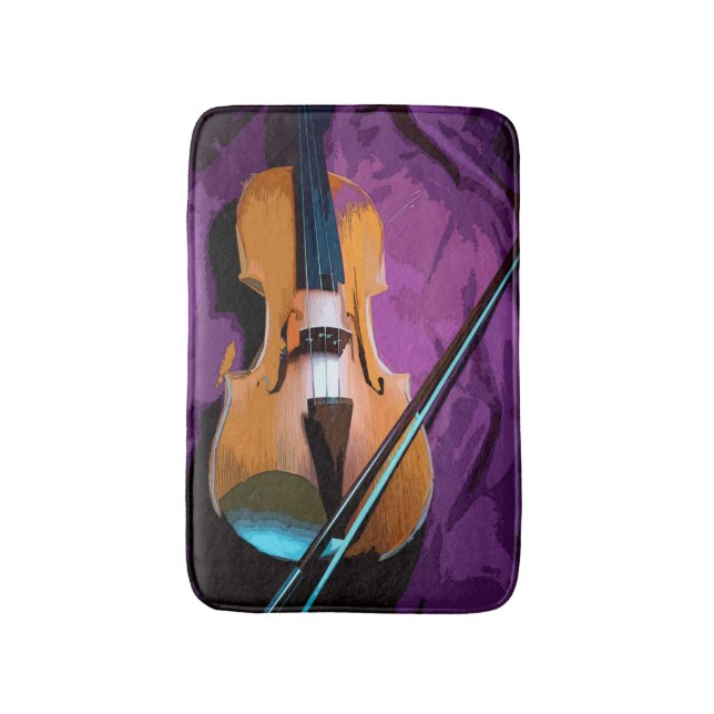 Färgfullt illustrerat badbad - Viola Badrumsmatta (Framsidan (Vertikal))