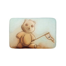 Färgfullt illustrerat badmatt - Teddy Badrumsmatta